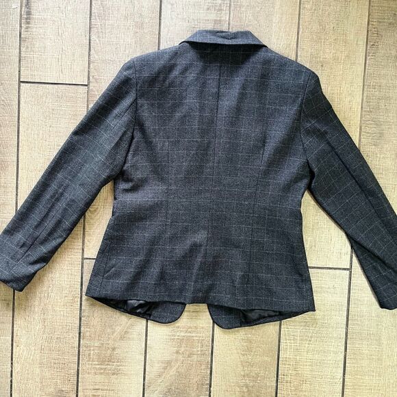NEW Modful Gray Checkered Blazer Jacket Size Small NWT Tailored Classic Fit - Picture 2 of 8
